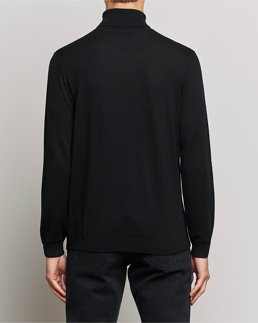 Herre | Trøjer | A Day's March | Nela Merino Rollneck Black
