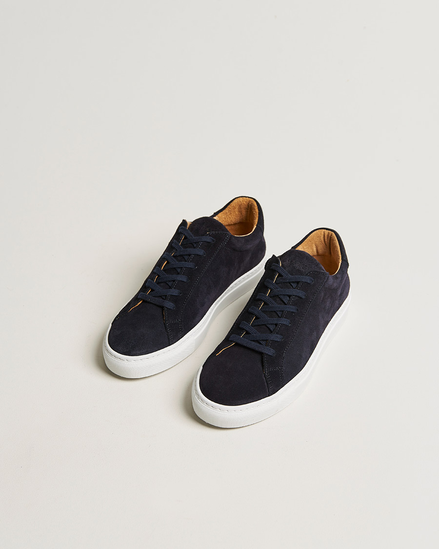 Herre | A Day's March | A Day's March | Suede Marching Sneaker Navy
