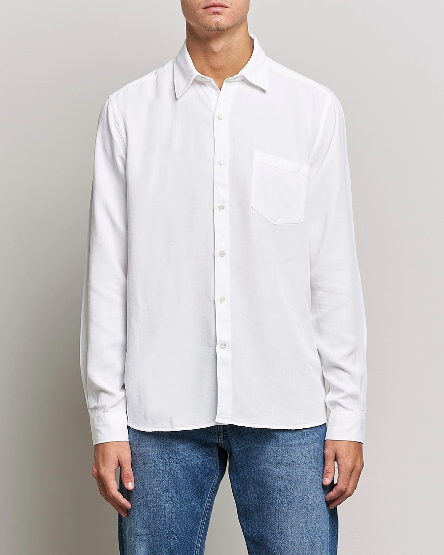 Herre | Tøj | A Day's March | Daintree Tencel Shirt White