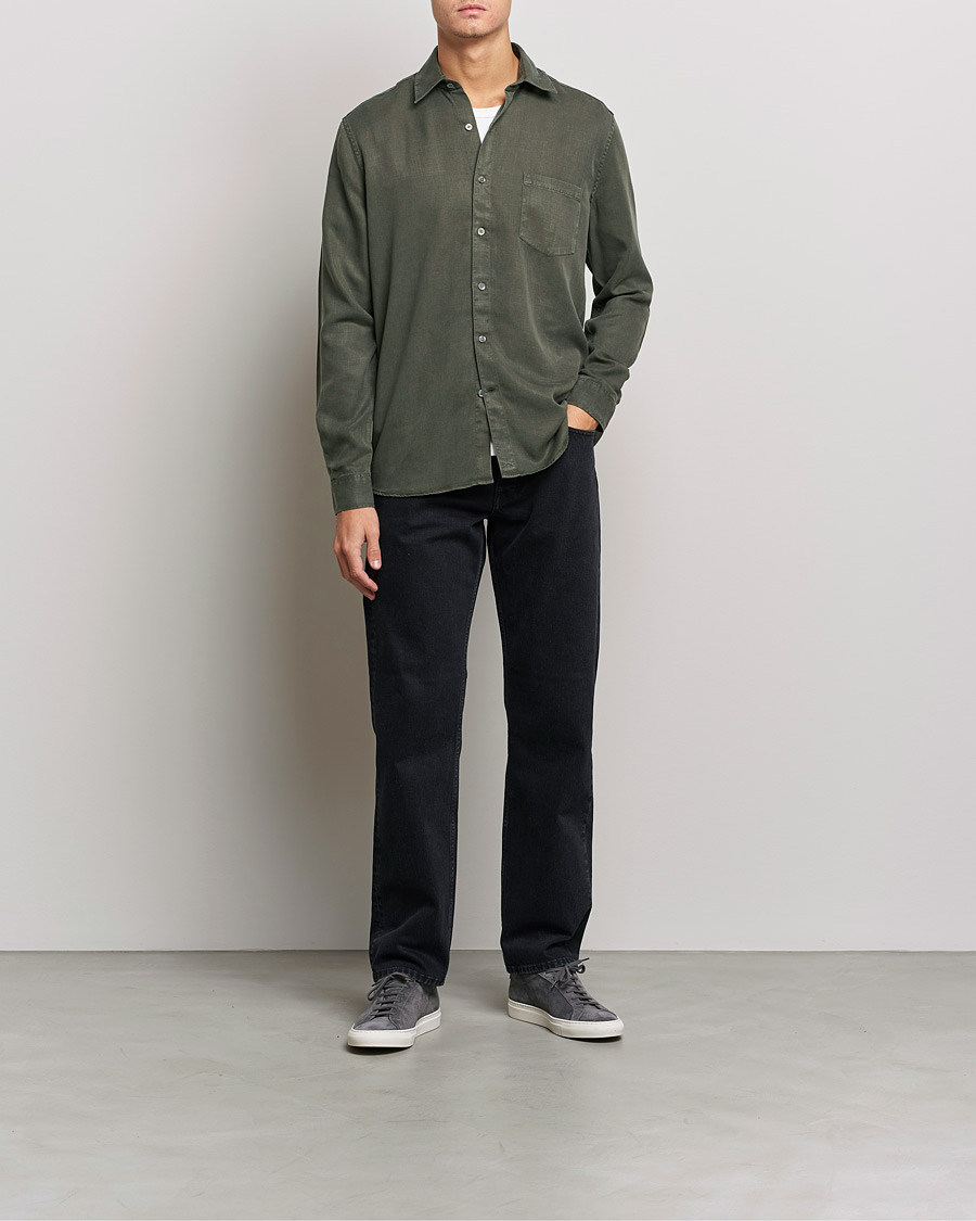 Herre | Skjorter | A Day's March | Daintree Lyocell Shirt Olive