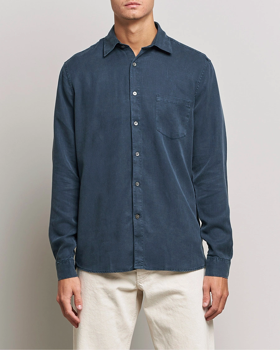 Herre |  | A Day's March | Daintree Tencel Shirt Navy