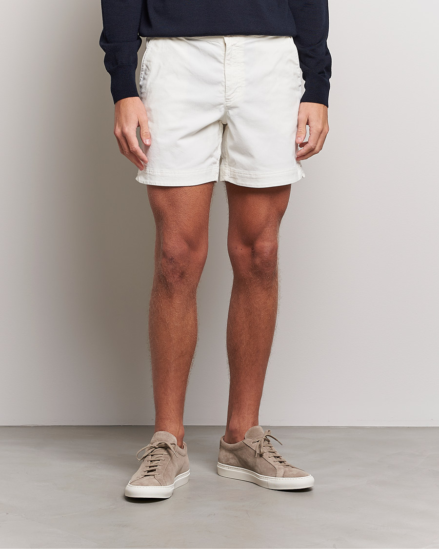 Herre | Drawstringshorts | Orlebar Brown | Bulldog Corduroy Drawcord Shorts Sea Mist