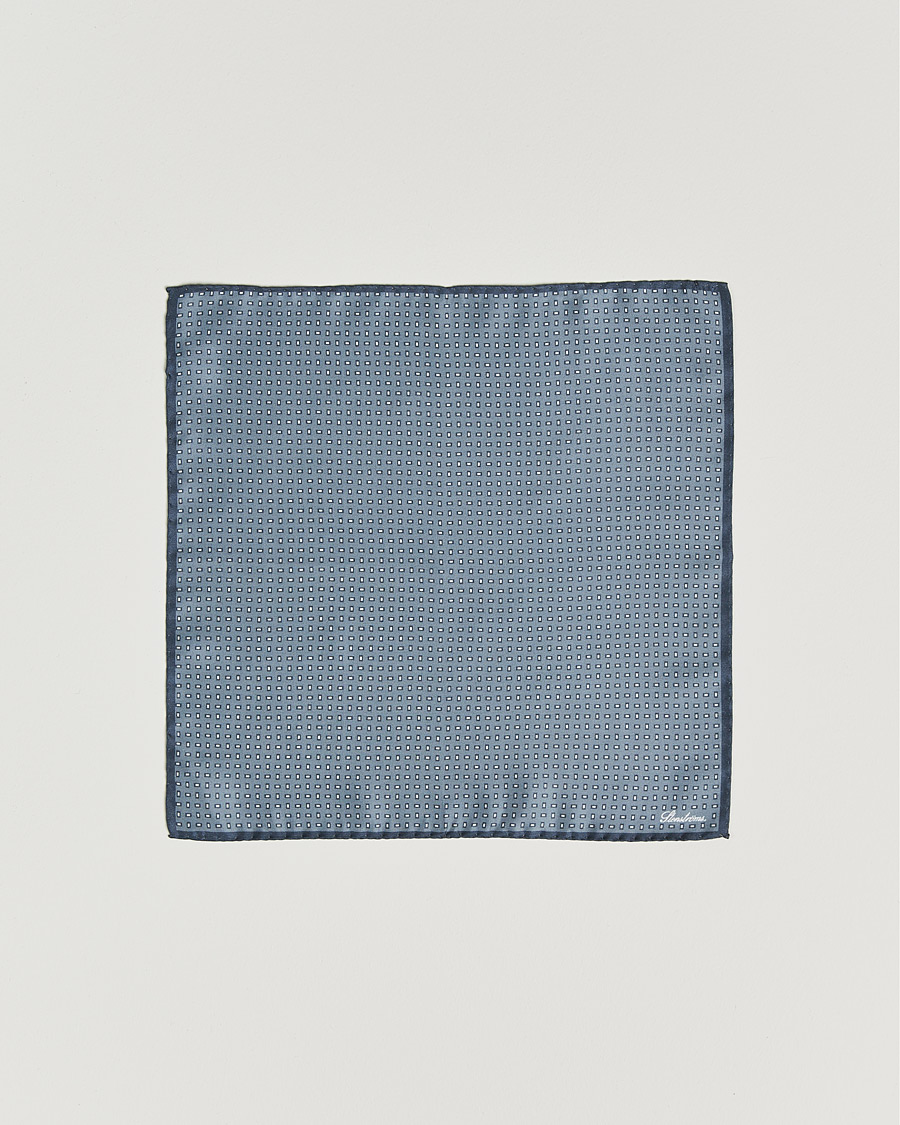 Herre | Lommeklude | Stenströms | Silk Handkerchief Grey
