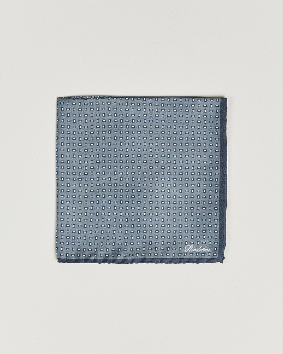 Herre | Lommeklude | Stenströms | Silk Handkerchief Grey