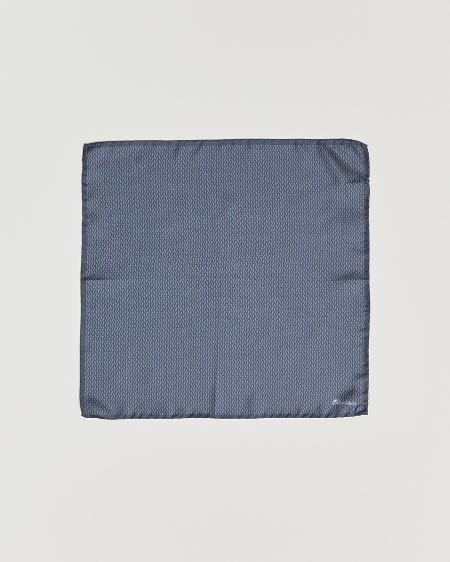 Herre | Lommeklude | Stenströms | Silk Handkerchief Mid Grey