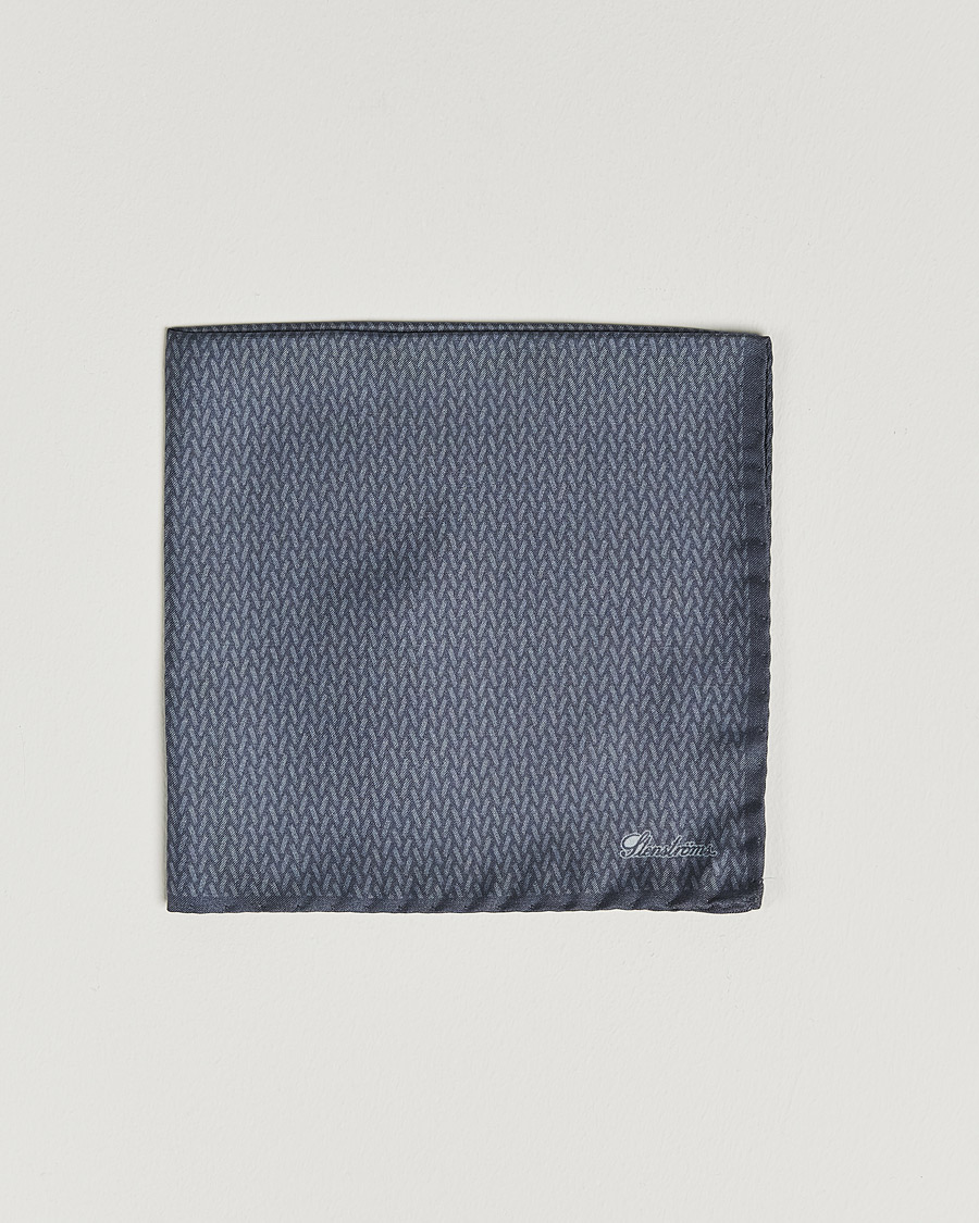 Herre | Lommeklude | Stenströms | Silk Handkerchief Mid Grey