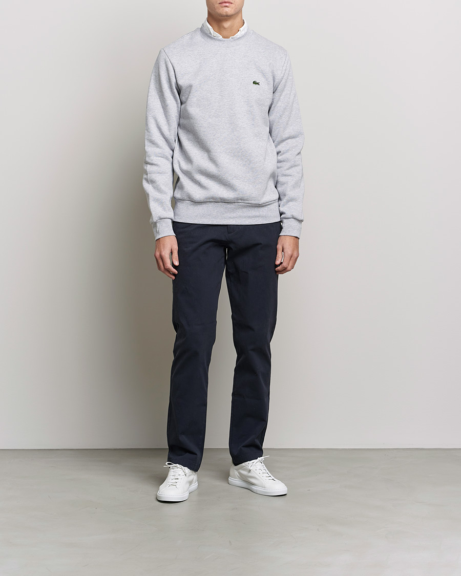 Herre | Trøjer | Lacoste | Crew Neck Sweatshirt Silver Chine