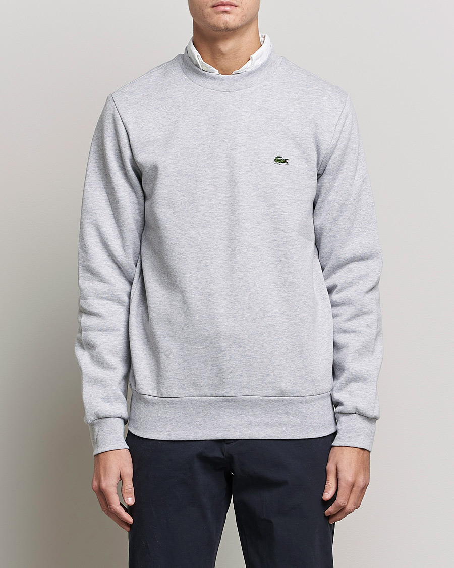 Herre | Tøj | Lacoste | Crew Neck Sweatshirt Silver Chine