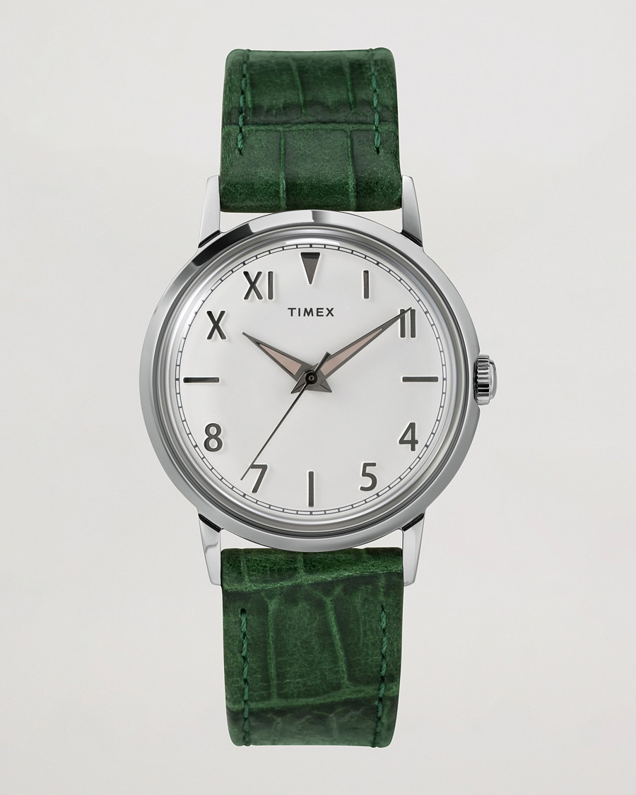 Herre |  | Timex | Marlin Hand-Wound 34mm White Dial