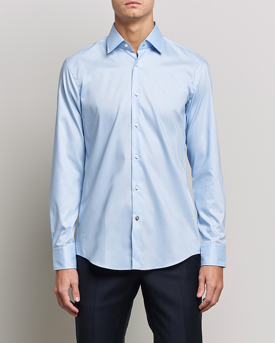 Herre | Businessskjorter | BOSS BLACK | Hank Slim Fit Shirt Light Blue