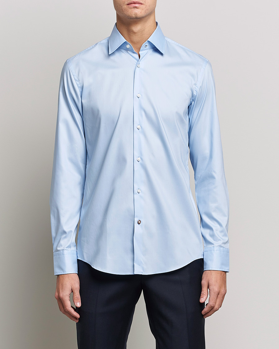 Herre | Businesskjorter | BOSS BLACK | Hank Slim Fit Shirt Light Blue