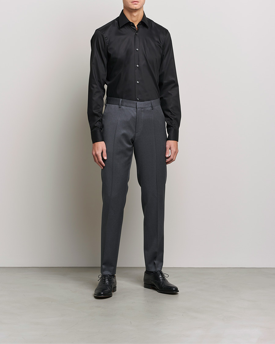 Herre | Businessskjorter | BOSS | Joe Regular Fit Shirt Black