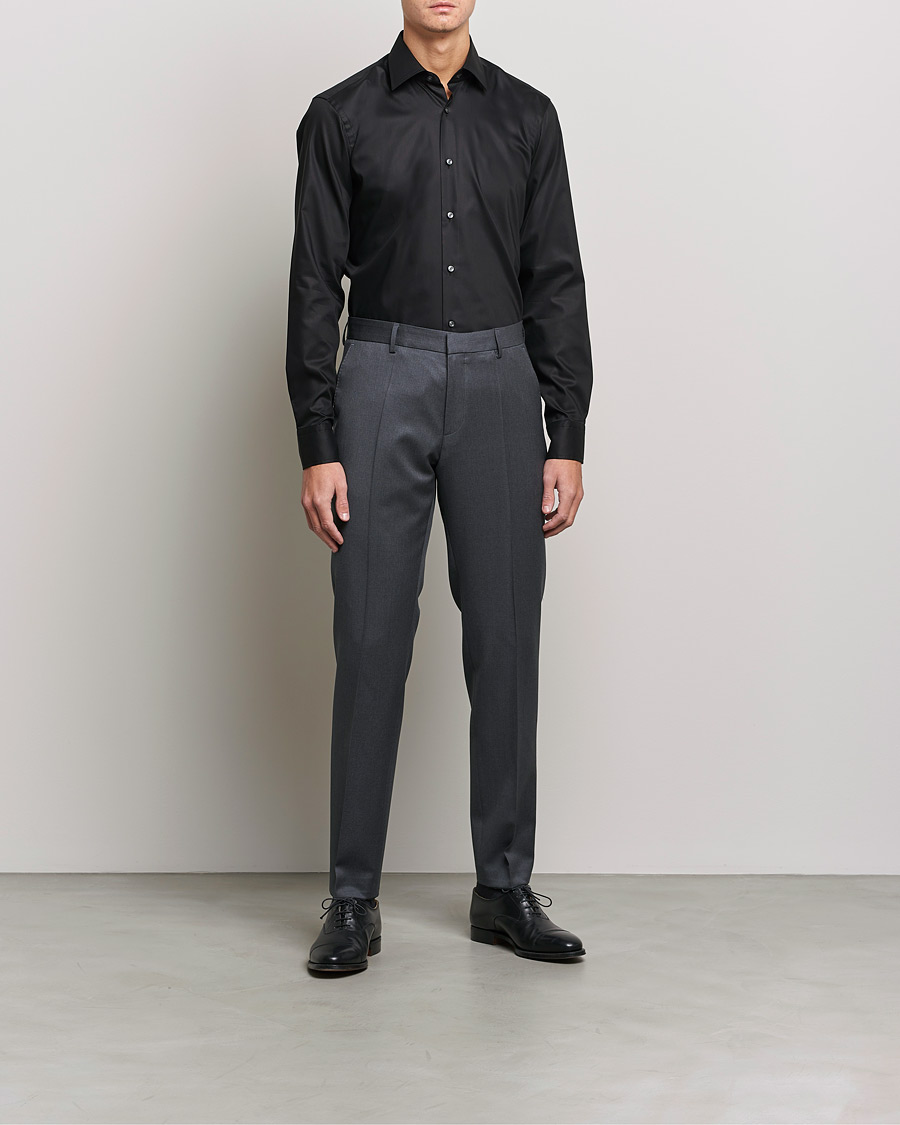 Herre | Businesskjorter | BOSS BLACK | Joe Regular Fit Shirt Black