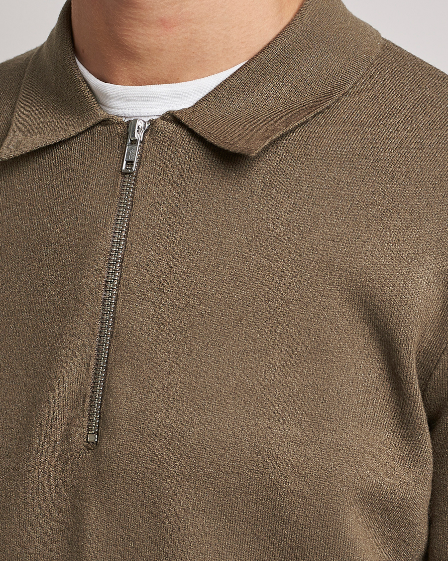 Herre | Trøjer | Samsøe Samsøe | Samsøe & Samsøe Guna Half Zip Stone Grey
