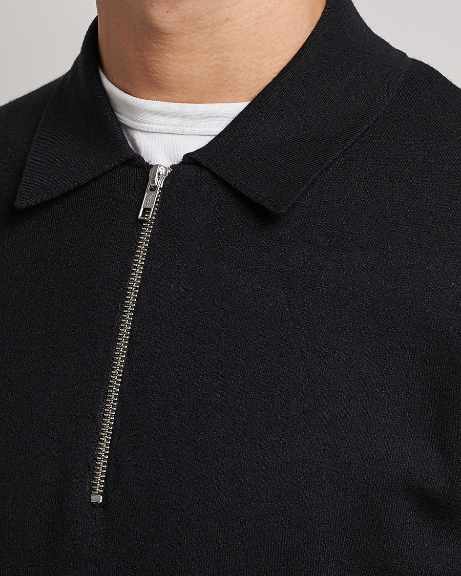 Herre | Trøjer | Samsøe Samsøe | Samsøe & Samsøe Guna Half Zip Black