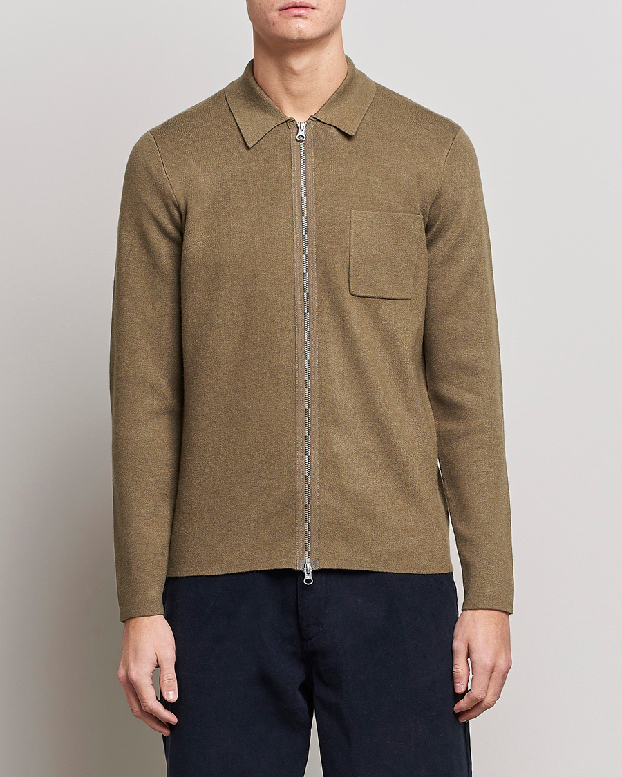 Herre | Trøjer | Samsøe Samsøe | Samsøe & Samsøe Guna Full Zip Stone Grey