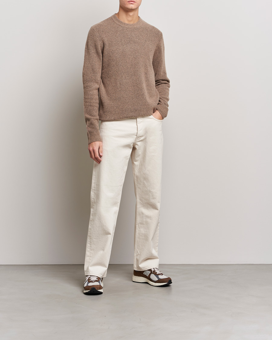 Herre | Trøjer | Samsøe Samsøe | Samsøe & Samsøe Butler Yak Crew Neck Stone Grey