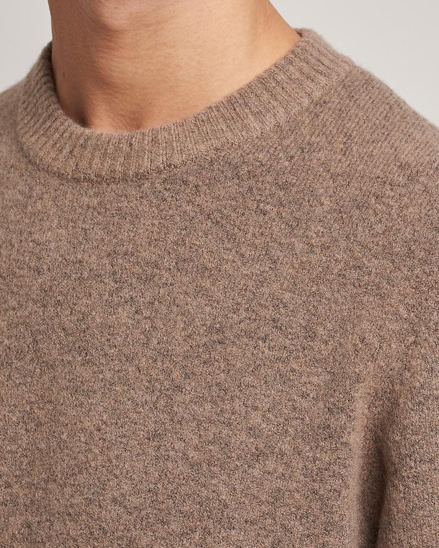 Herre | Trøjer | Samsøe Samsøe | Samsøe & Samsøe Butler Yak Crew Neck Stone Grey