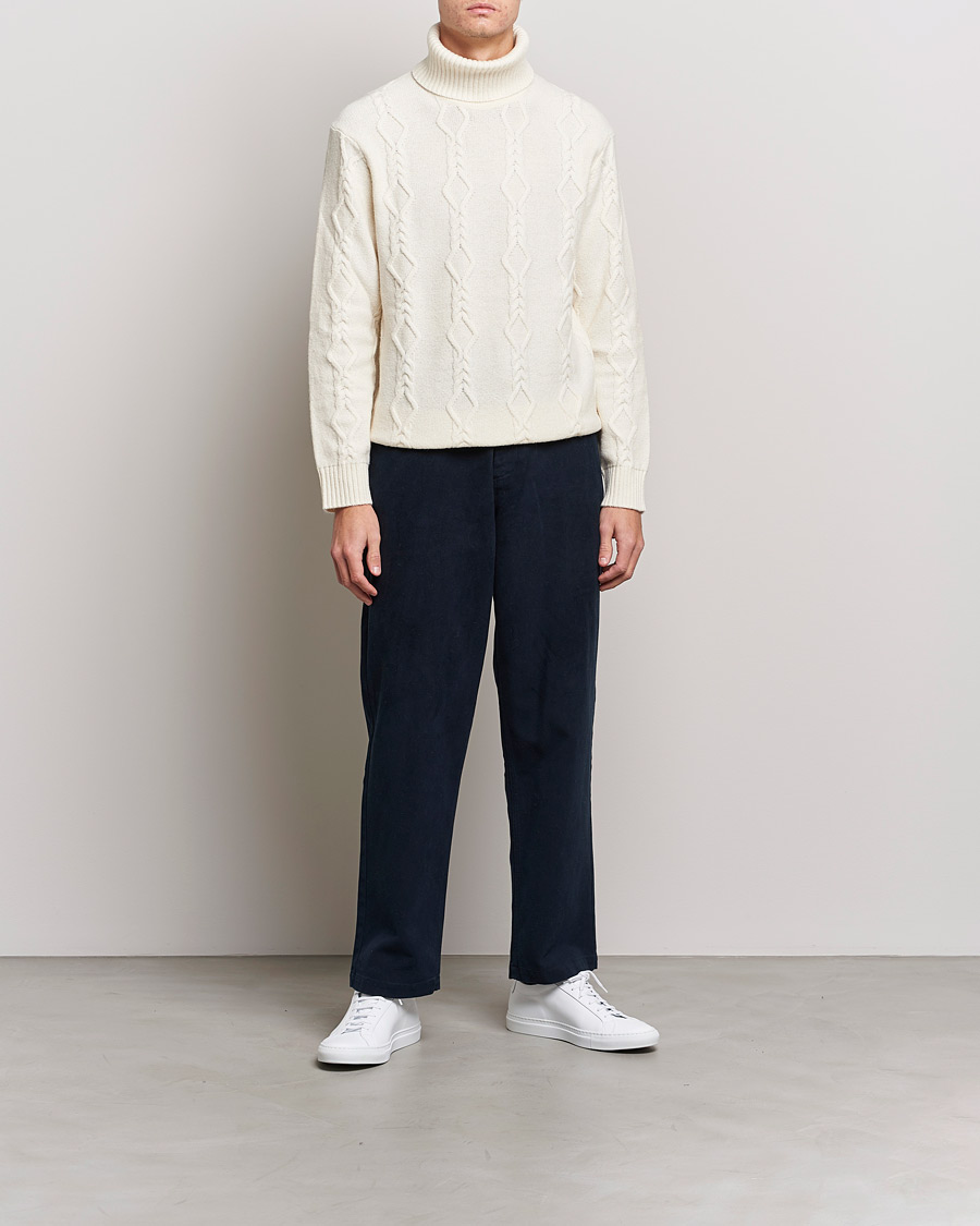 Herre | Trøjer | Samsøe Samsøe | Samsøe & Samsøe Mas Wool Turtleneck Whisper White