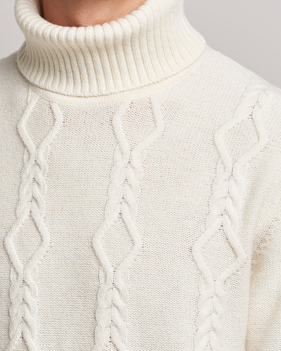 Herre | Trøjer | Samsøe Samsøe | Samsøe & Samsøe Mas Wool Turtleneck Whisper White
