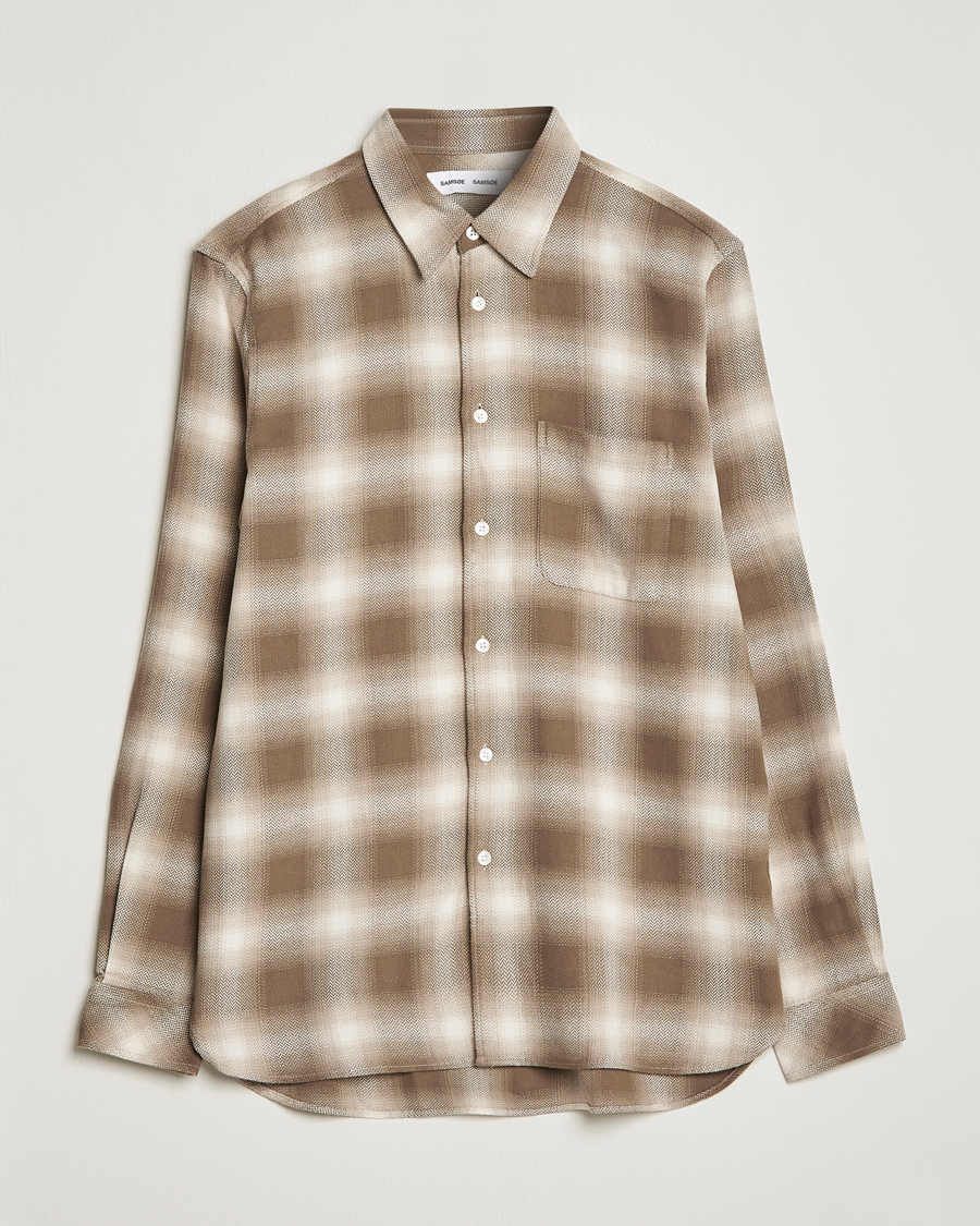 Herre | Skjorter | Samsøe Samsøe | Samsøe & Samsøe Liam Organic Cotton Shirt Stone Gray