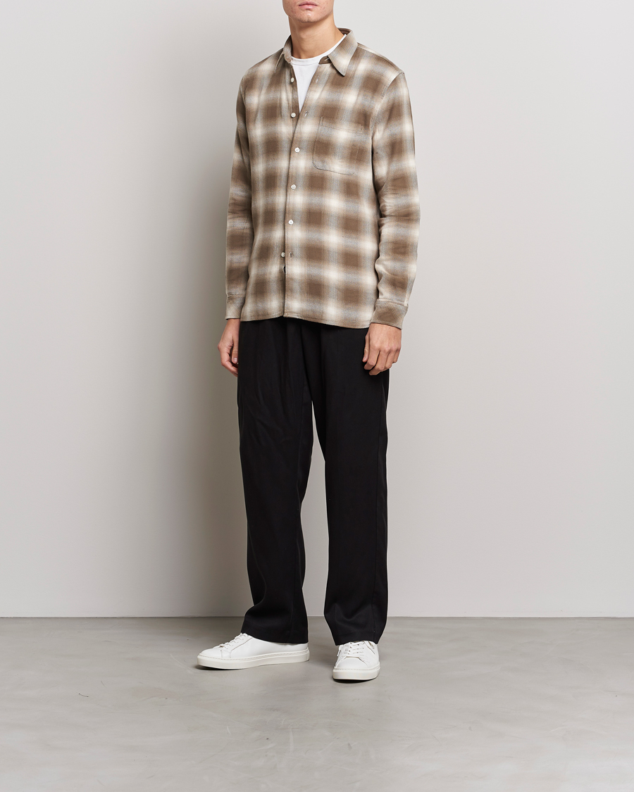 Herre | Skjorter | Samsøe Samsøe | Samsøe & Samsøe Liam Organic Cotton Shirt Stone Gray