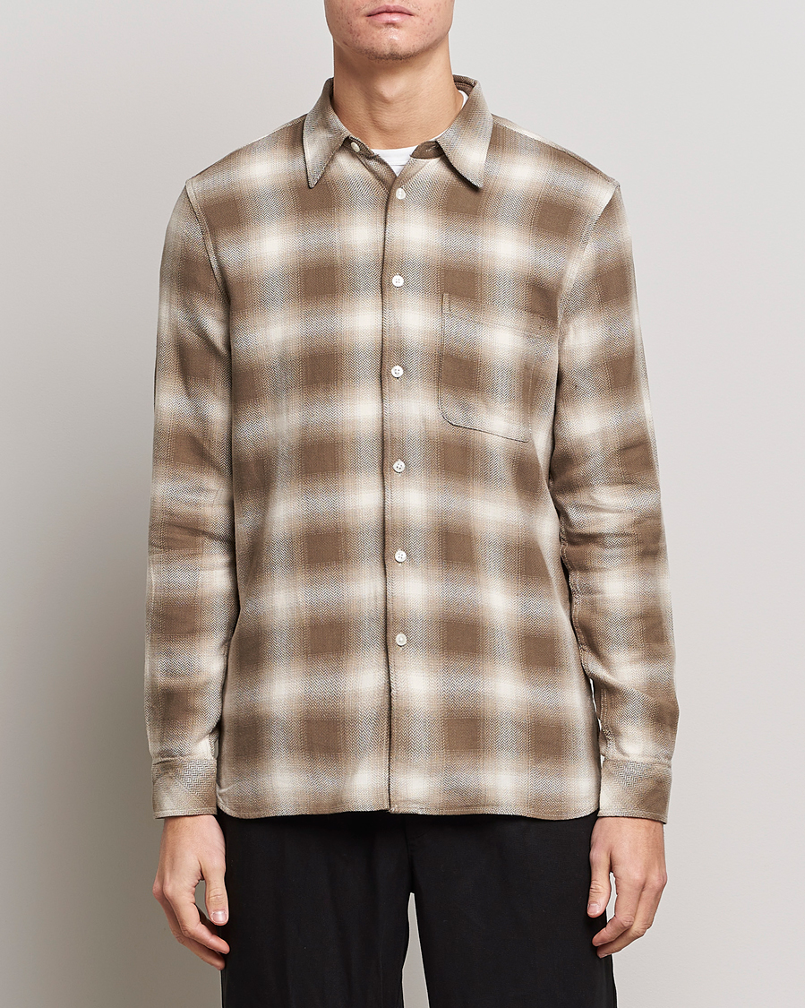 Herre | Flannelskjorter | Samsøe & Samsøe | Liam Organic Cotton Shirt Stone Gray