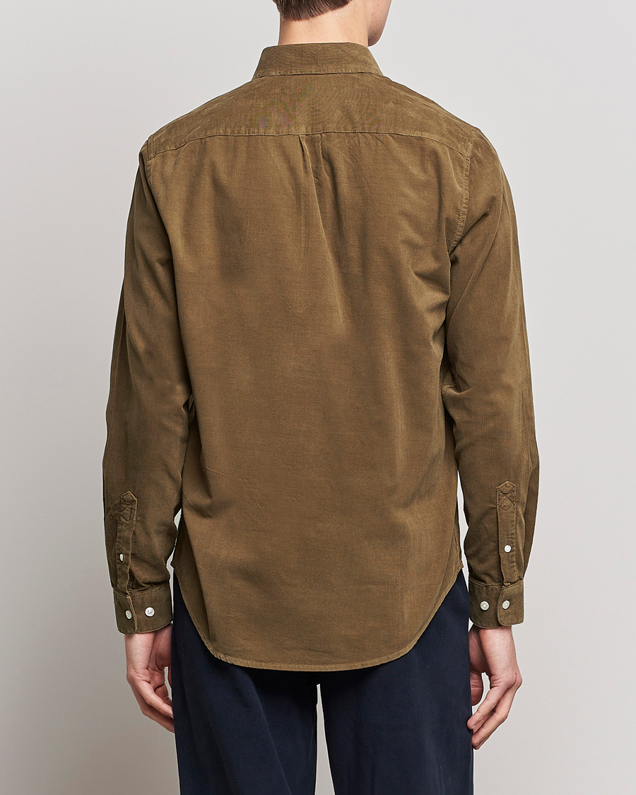 Herre | Skjorter | Samsøe Samsøe | Samsøe & Samsøe Liam Organic Cotton Corduroy Shirt Stone Gray