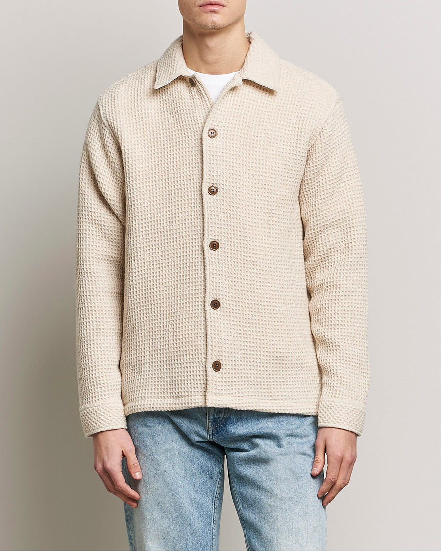Herre | Skjorter | Samsøe Samsøe | Samsøe & Samsøe Castor Recycled Wool Overshirt Natural