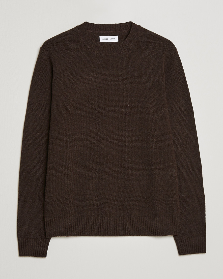 Herre | Trøjer | Samsøe Samsøe | Samsøe & Samsøe Sylli Wool Crew Neck Mole