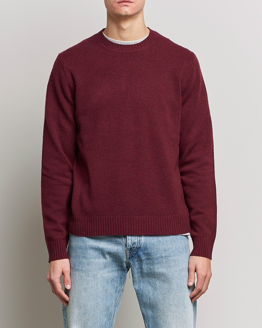 Herre | Trøjer | Samsøe Samsøe | Samsøe & Samsøe Sylli Wool Crew Neck Windsor Wine
