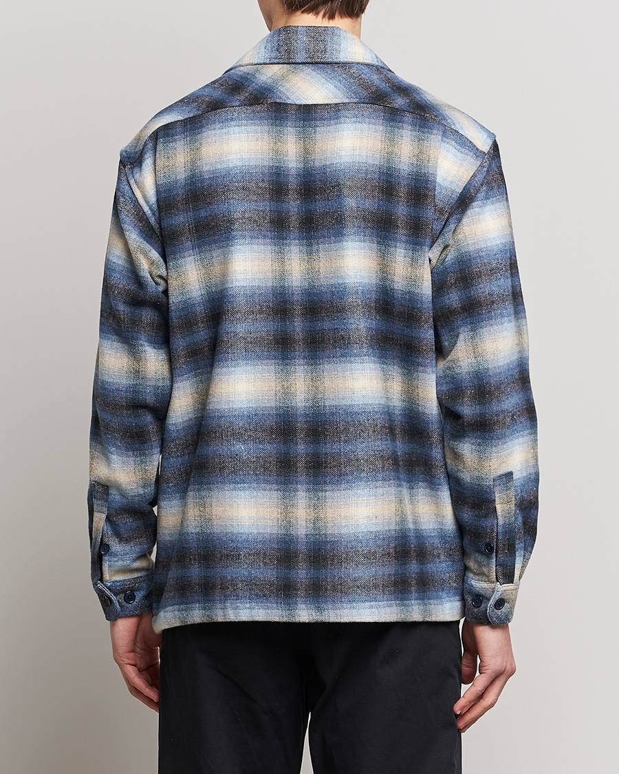 Herre | Skjorter | Samsøe Samsøe | Samsøe & Samsøe Castor Recycled Overshirt Blue Checked