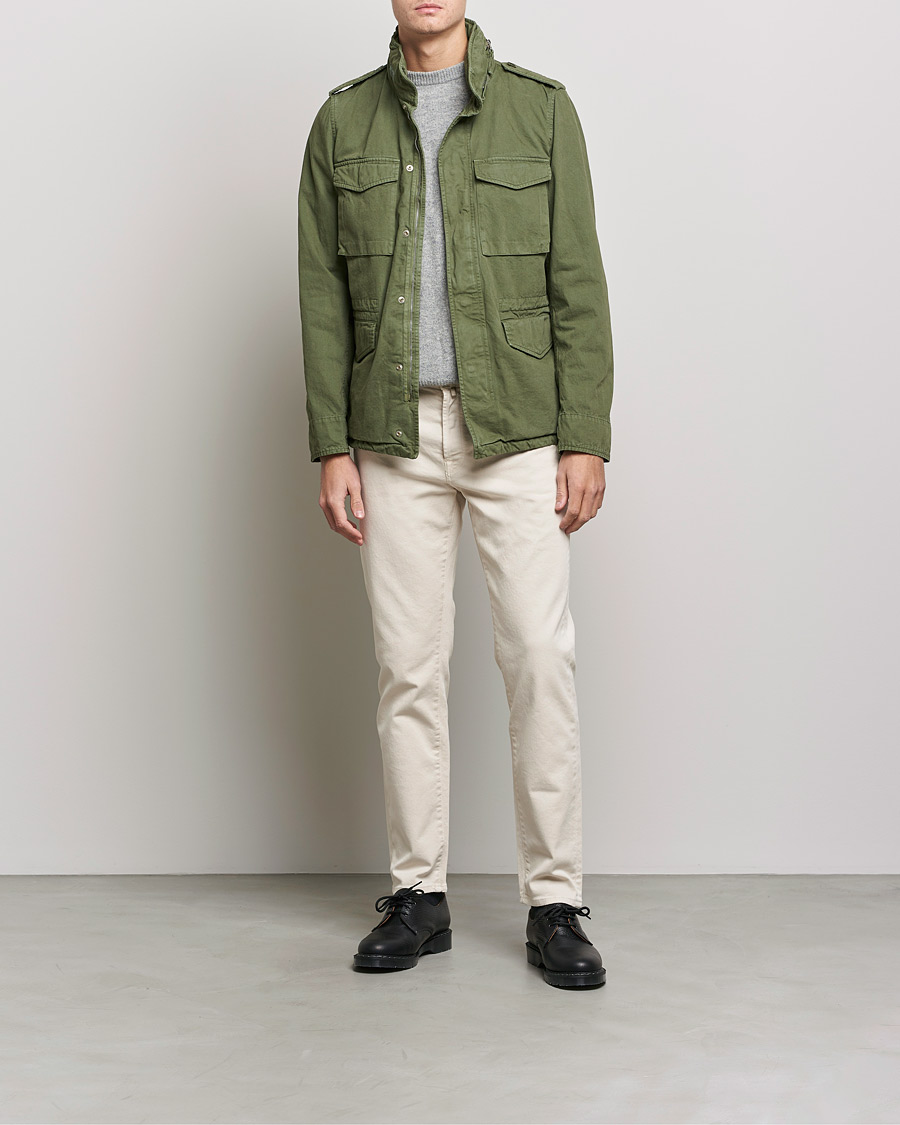 Herre | Bukser | Incotex | Bull Denim 5-Pocket Pants White