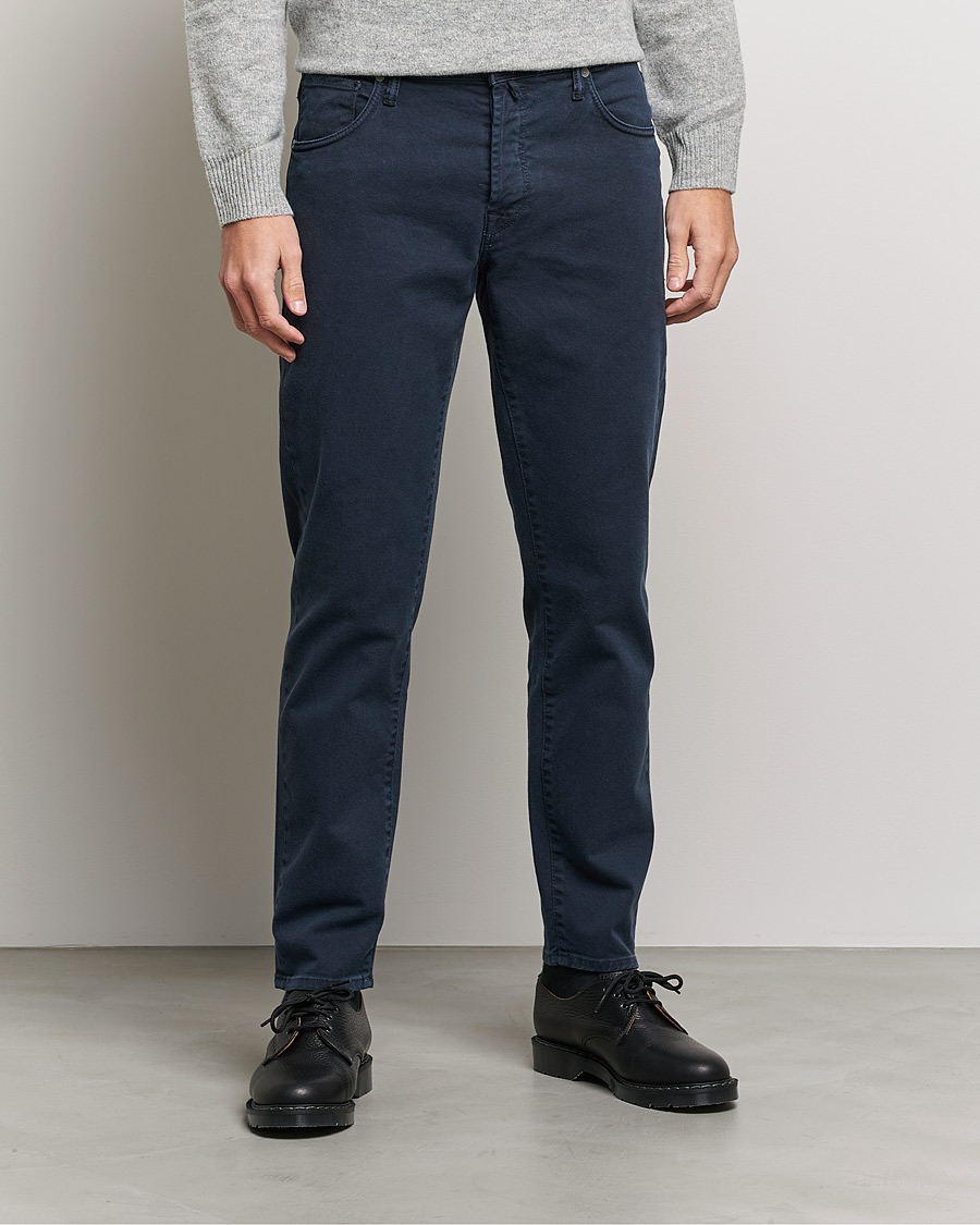 Herre | 5-pocket bukser | Incotex | Bull Denim 5-Pocket Pants Navy