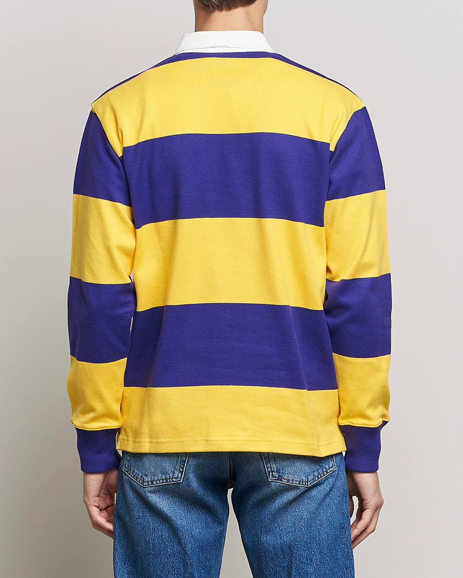 Herre | Trøjer | Rowing Blazers | Horizontal Stripe Rugby Gold/Purple