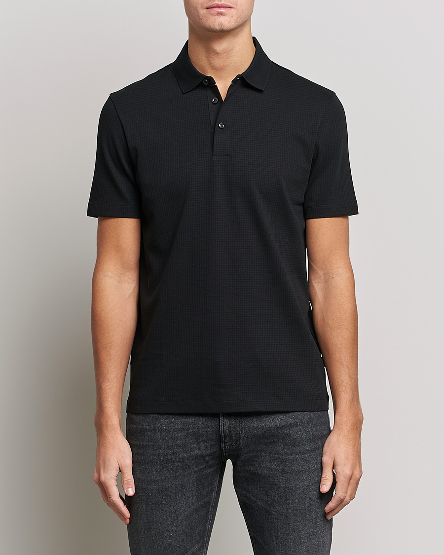 Herre |  | BOSS BLACK | Pitton Waffle Polo Black