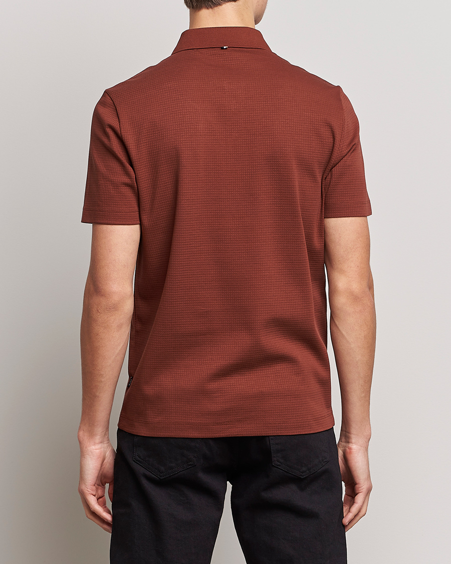 Herre | Polotrøjer | BOSS BLACK | Pitton Waffle Polo Medium Brown