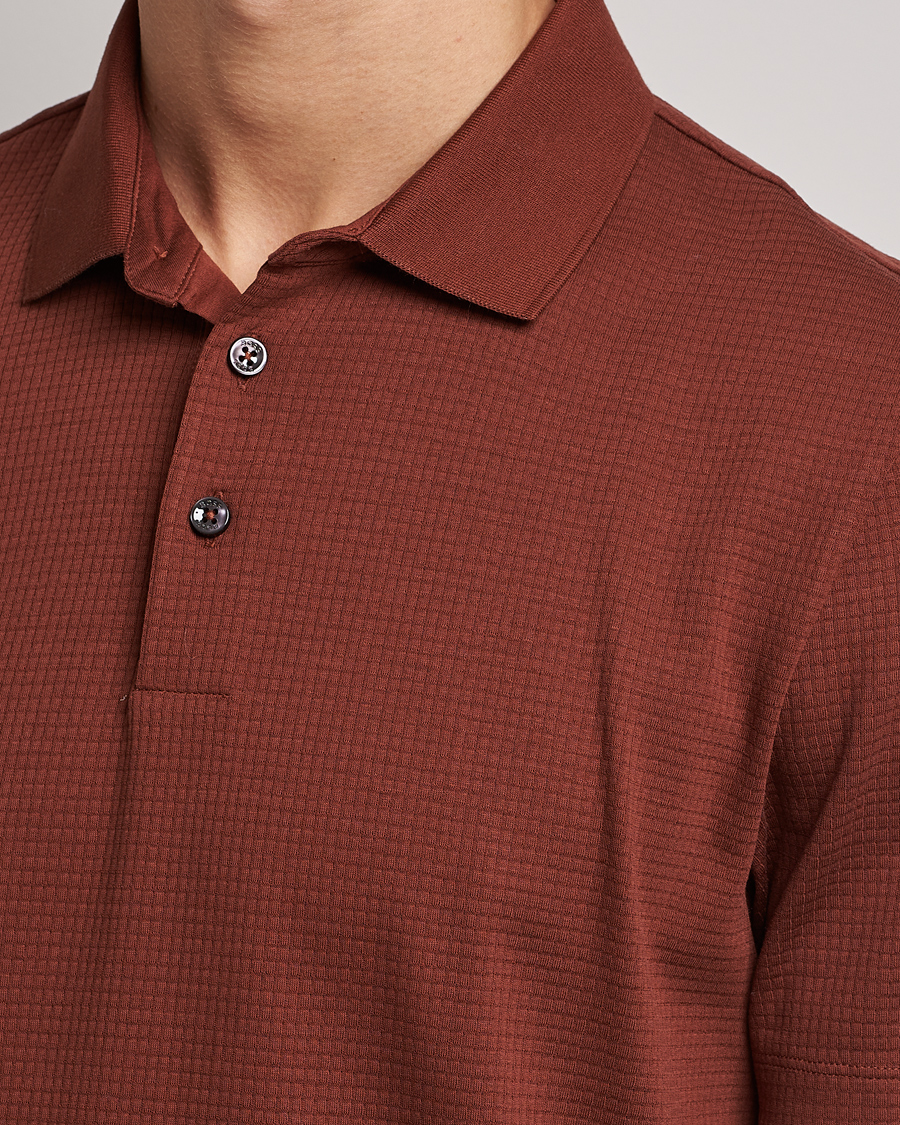 Herre | Polotrøjer | BOSS BLACK | Pitton Waffle Polo Medium Brown