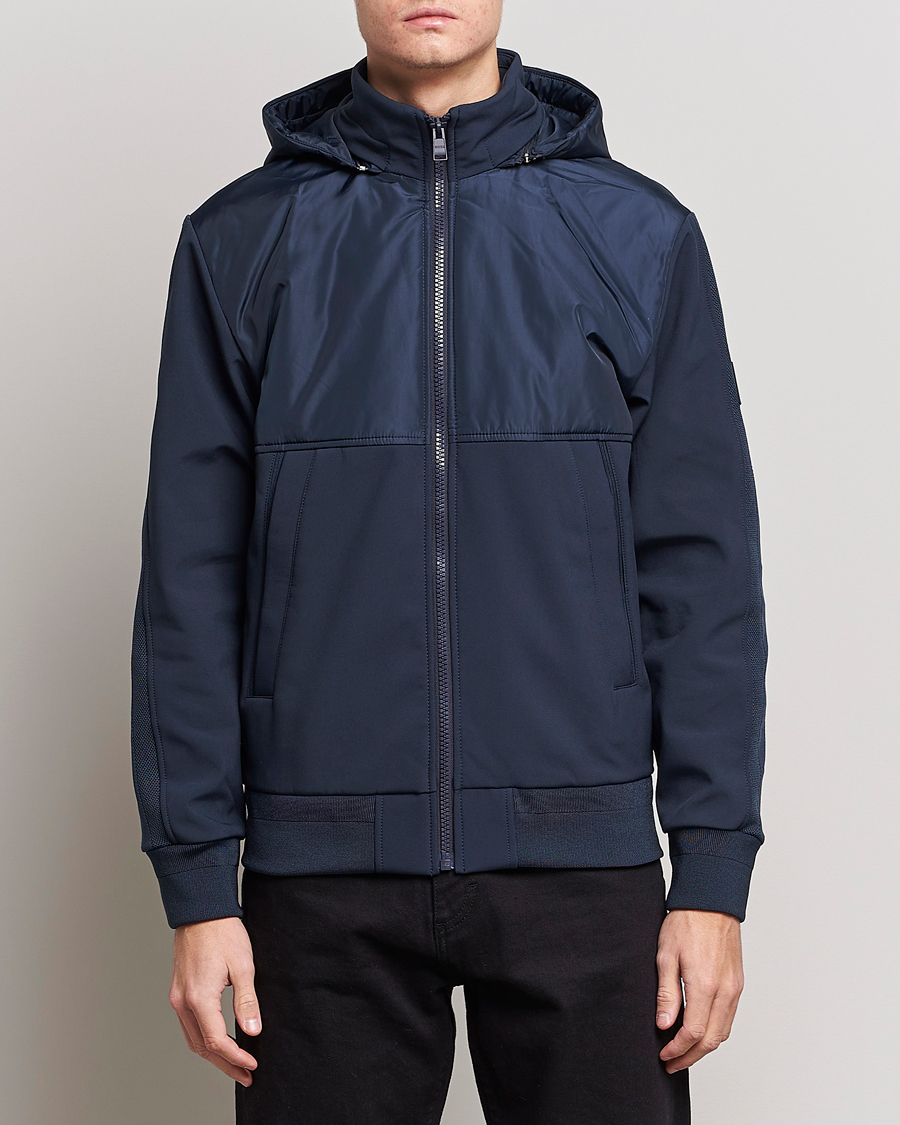Herre | Jakker | BOSS BLACK | Seeger Hybrid Jacket Dark Blue