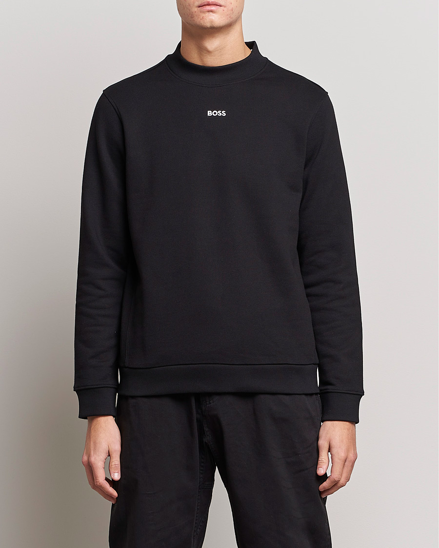 Herre | Trøjer | BOSS GREEN | Salbock Center Logo Sweatshirt Black