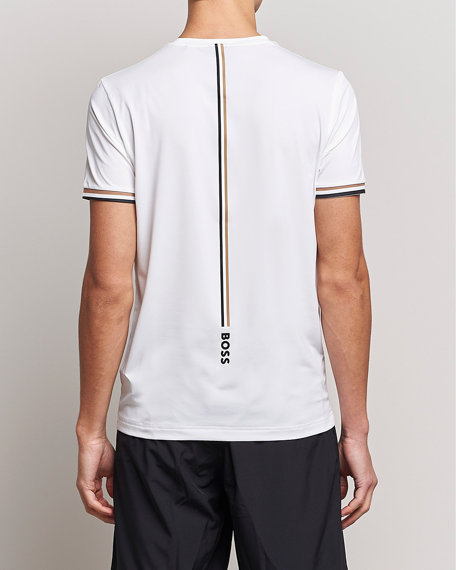 Herre | T-Shirts | BOSS GREEN | Performance MB Crew Neck T-Shirt White
