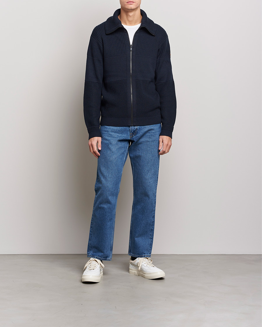 Herre | Trøjer | BOSS ORANGE | Kamondo Full Zip Sweater Dark Blue