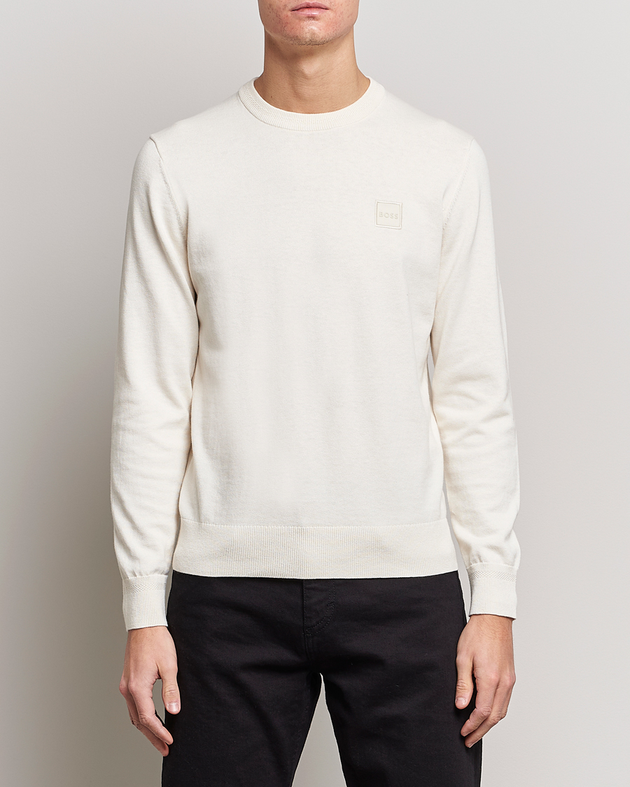 Herre | 40% udsalg | BOSS ORANGE | Kanovano Knitted Sweater Open White