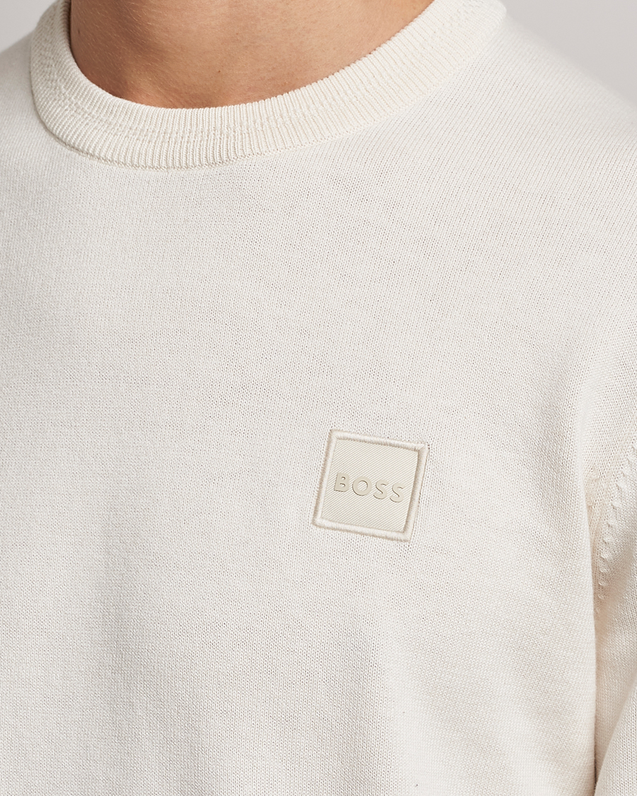 Herre | Trøjer | BOSS ORANGE | Kanovano Knitted Sweater Open White