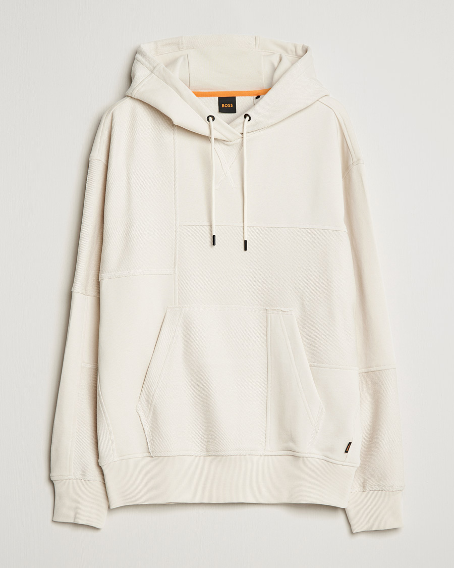 Herre | Trøjer | BOSS ORANGE | W Patch Hoodie Open White
