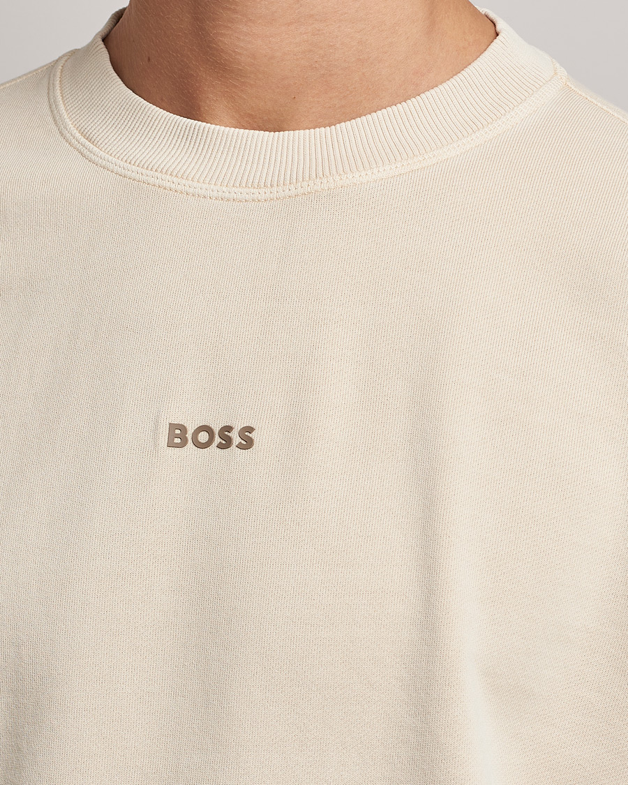 Herre | Trøjer | BOSS ORANGE | Wefade Logo Sweatshirt Open White