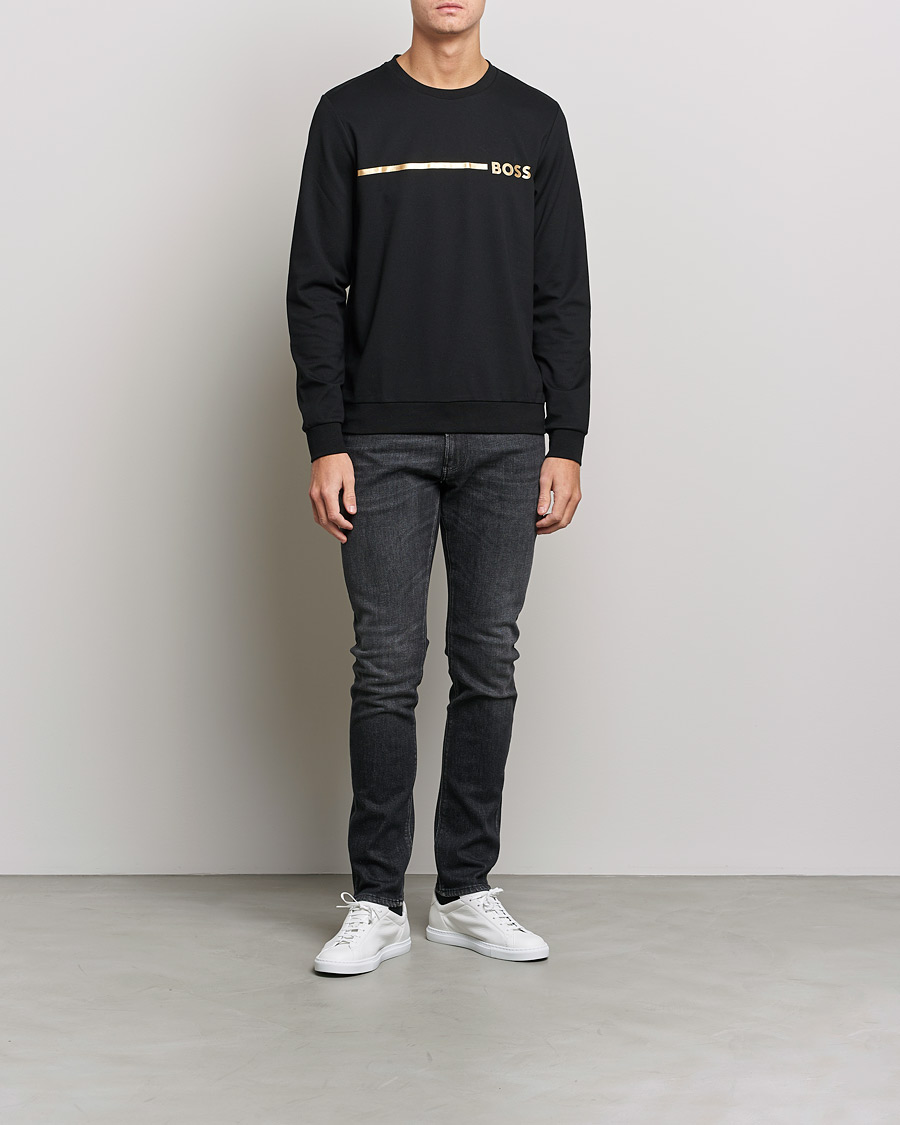 Herre | Trøjer | BOSS BLACK | Tracksuit Sweatshirt Black/Gold
