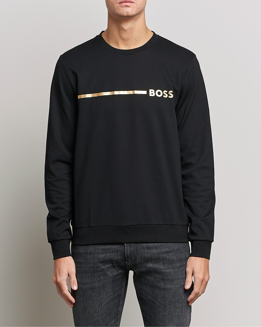 Herre | BOSS BLACK | BOSS BLACK | Tracksuit Sweatshirt Black/Gold