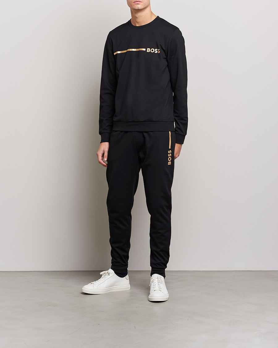 Herre | Bukser | BOSS BLACK | Tracksuit Sweatpants Black/Gold