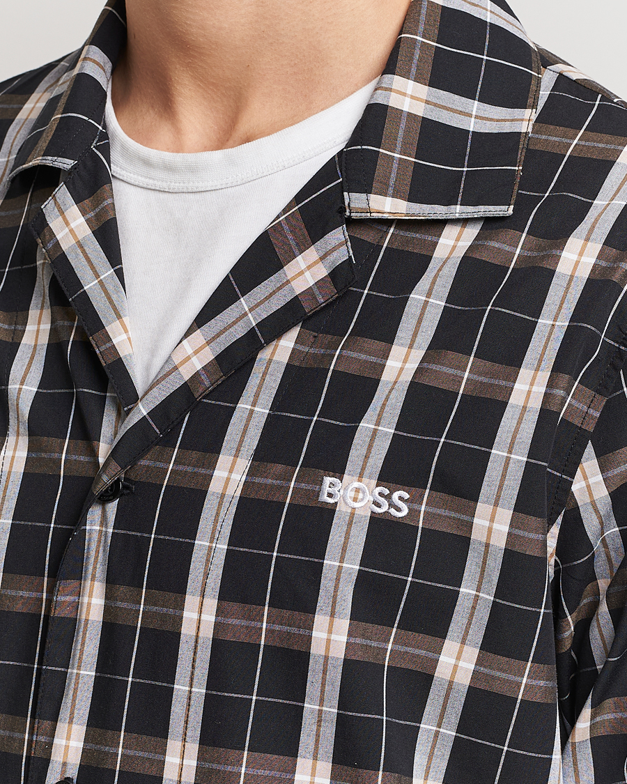 Herre | Pyjamas & Morgenkåber | BOSS BLACK | Urban Checked Pyjama Set Black/Beige